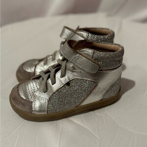 Old Soles Silver Glitter Kids Sneakers
